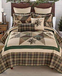 Donna Sharp Pine Star Cotton 3-Pc. Quilt Set