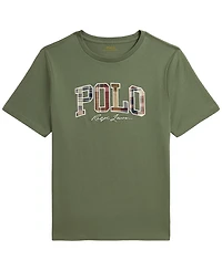 Polo Ralph Lauren Boys' 8-20 Madras-Logo Jersey T-Shirts