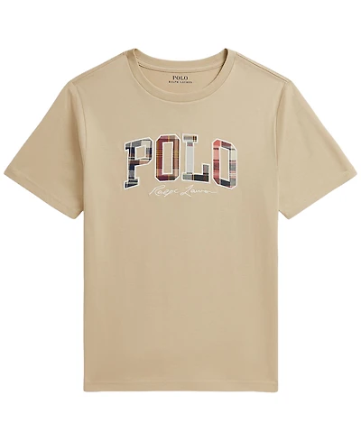 Polo Ralph Lauren Boys' 8-20 Madras-Logo Jersey T-Shirts