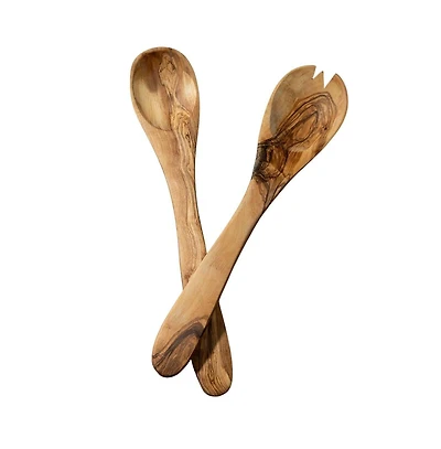 Gharyan Stoneware, Olive Wood Utensils Set