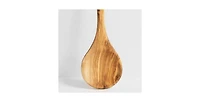 Gharyan Stoneware, Round Olive Wood Cooking Spoon