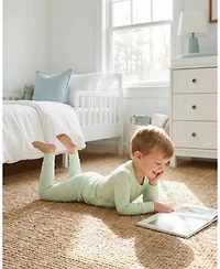 Motette Toddler Boys Pistachio Gingham Pajama Set