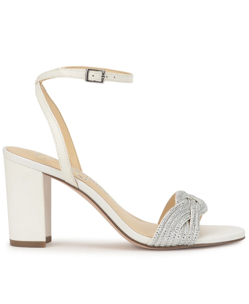 Jessica Simpson Women's Sienea Rhinestone Knot Dress Sandals