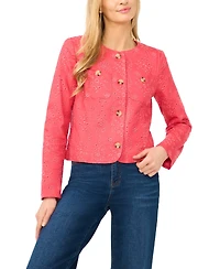 CeCe Women's Crew Neck Long-Sleeve Jacket