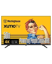 Westinghouse 50" Smart Tv 4K Uhd Xumo Tv with HDR10, Dolby Vision & Atmos, Voice Remote, Bluetooth, Apple AirPlay, Wi-Fi, Edgeless Led Screen, 60