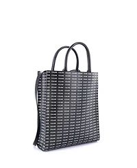 Pre-Owned Celine Small Vertical Cabas Tote All Over Logo Print Leather