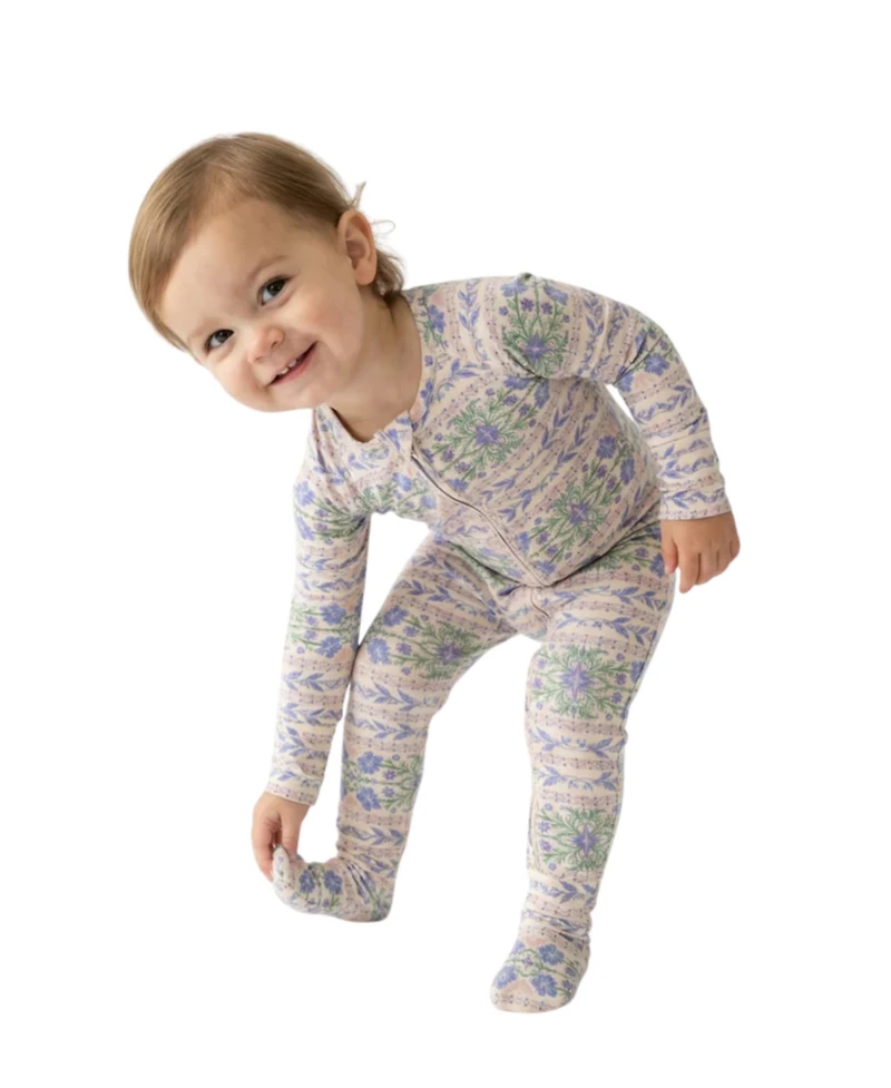 Motette Baby Girl's Spring Cascade Bamboo Sleeper