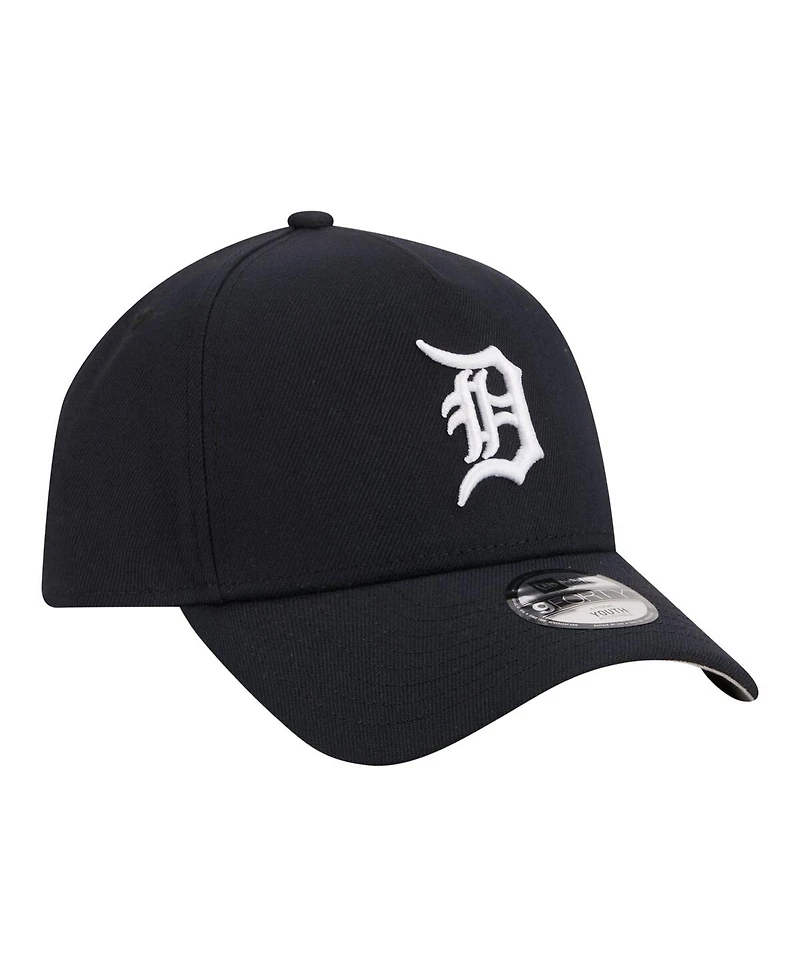 New Era Big Boys and Girls Navy Detroit Tigers 9FORTY A-Frame Adjustable Hat