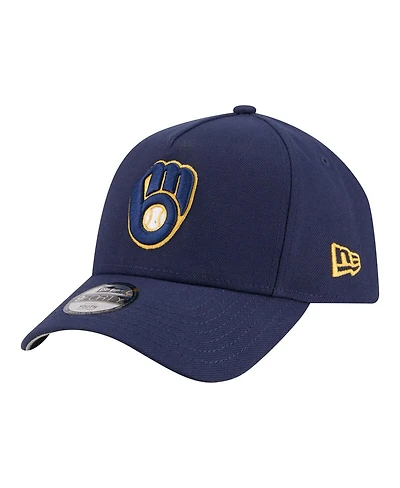 New Era Big Boys and Girls Navy Milwaukee Brewers 9FORTY A-Frame Adjustable Hat