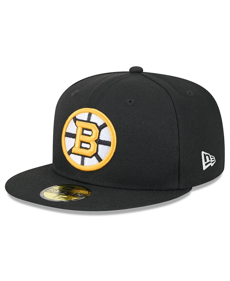 New Era Men's Black Boston Bruins Core 59FIFTY Fitted Hat