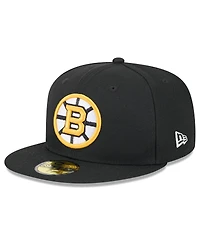 New Era Men's Black Boston Bruins Core 59FIFTY Fitted Hat