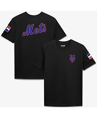 New Era Men's Black York Mets Dominican Republic Country Flag T-Shirt