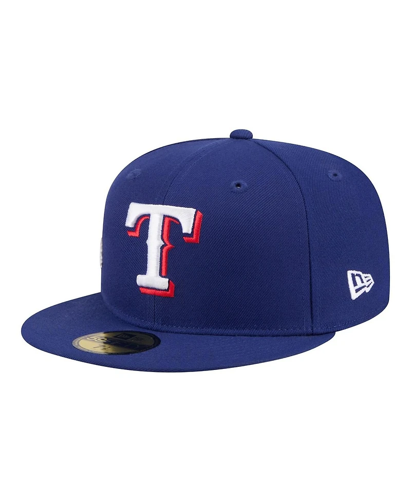 New Era Men's Royal Texas Rangers City Patch 59FIFTY Fitted Hat