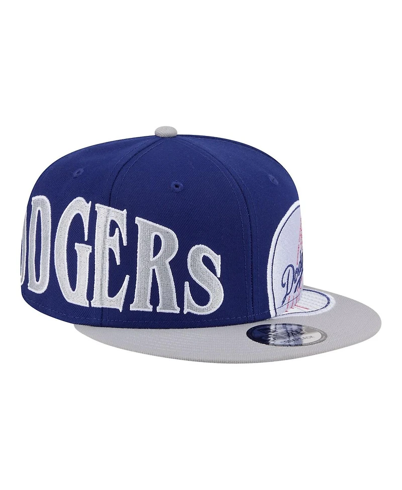 New Era Men's Royal/Gray Los Angeles Dodgers Stretched Two-Tone 9FIFTY Adjustable Hat