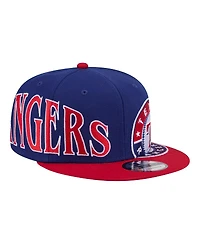 New Era Men's Royal/Red Texas Rangers Stretched Two-Tone 9FIFTY Adjustable Hat