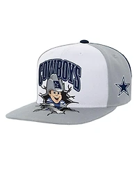 Mitchell & Ness Big Boys and Girls Gray Dallas Cowboys Team Mascot Snapback Hat