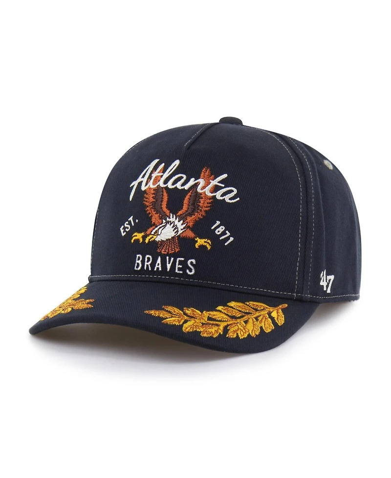 '47 Brand Men's Navy Atlanta Braves Keepsake Collection Adjustable Hitch Hat
