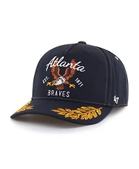 '47 Brand Men's Navy Atlanta Braves Keepsake Collection Adjustable Hitch Hat
