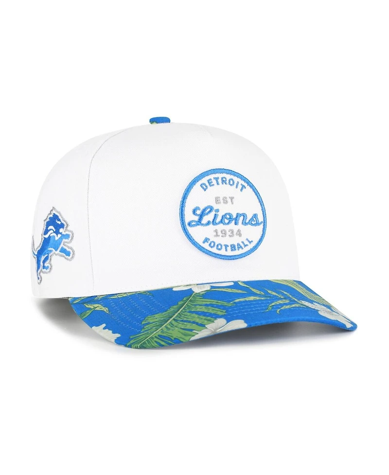 '47 Brand Men's White/Blue Detroit Lions Beach Side Hitch Adjustable Hat