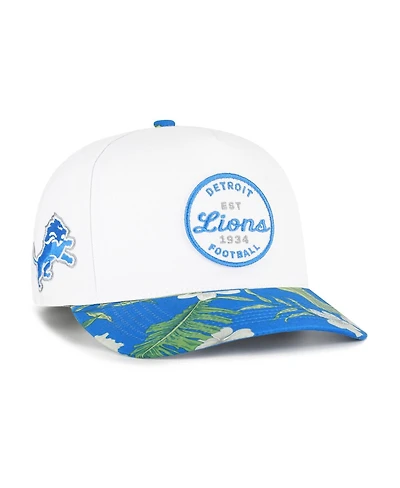'47 Brand Men's White/Blue Detroit Lions Beach Side Hitch Adjustable Hat