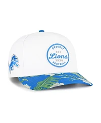 '47 Brand Men's White/Blue Detroit Lions Beach Side Hitch Adjustable Hat
