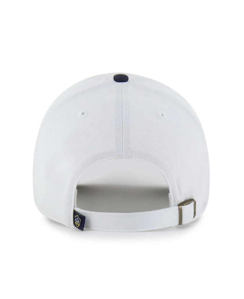 '47 Brand Men's White La Galaxy Two-Tone Clean Up Adjustable Hat