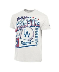 Champion Men's White Los Angeles Dodgers Winning Tradition Cooperstown Tri-Blend T-Shirt