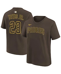 Nike Big Boys and Girls Fernando Tatis Jr. Brown San Diego Padres Name Number T-Shirt