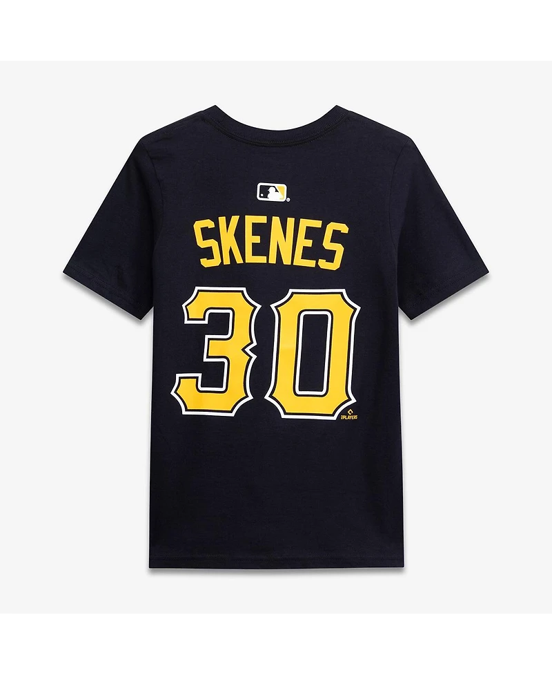Nike Big Boys and Girls Paul Skenes Black Pittsburgh Pirates Name & Number T-Shirt