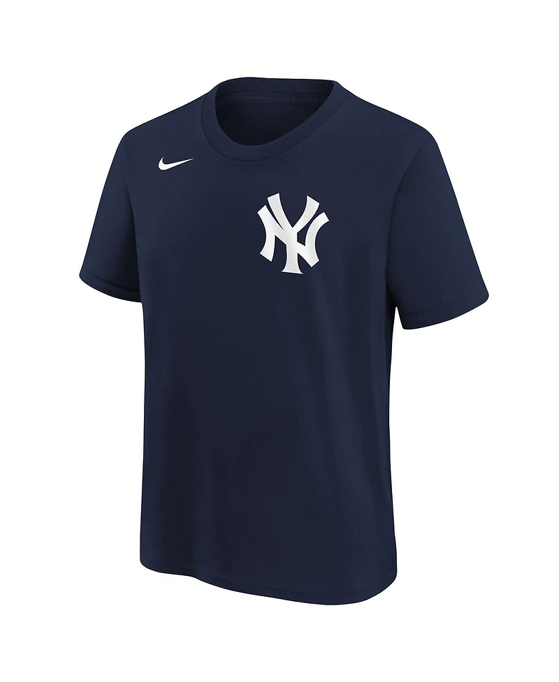 Nike Big Boys and Girls Athletic Navy New York Yankees Wordmark T-Shirt