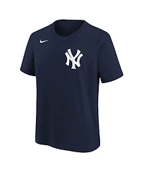 Nike Big Boys and Girls Athletic Navy New York Yankees Wordmark T-Shirt