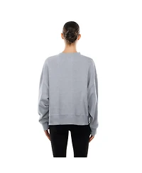 New Era Women's Gray Usa Baseball 2026 World Baseball Classic Mineral Wash Dolmen Sleeve Fleece Sweatshirt