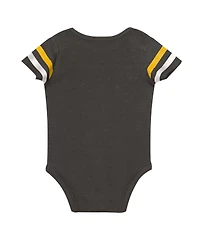 Outerstuff Baby Boys and Girls 3-Piece Brown San Diego Padres Up One Bodysuit, Bib Booties Set