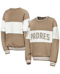 Outerstuff Big Boys and Girls Brown San Diego Padres Ultimate Pastels On Base Sweatshirt