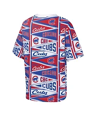 Outerstuff Big Boys and Girls Red Chicago Cubs All-Over Pennant T-Shirt