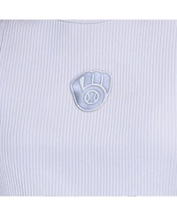 Starter Women's Light Blue Milwaukee Brewers Pastels Ribbed Tank Top