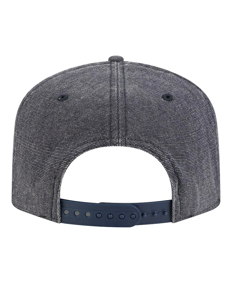 New Era Men's Navy Heather Detroit Tigers Denim Classic 19TWENTY Adjustable Hat