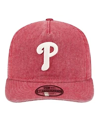 New Era Men's Red Philadelphia Phillies Denim Classic 19TWENTY Adjustable Hat