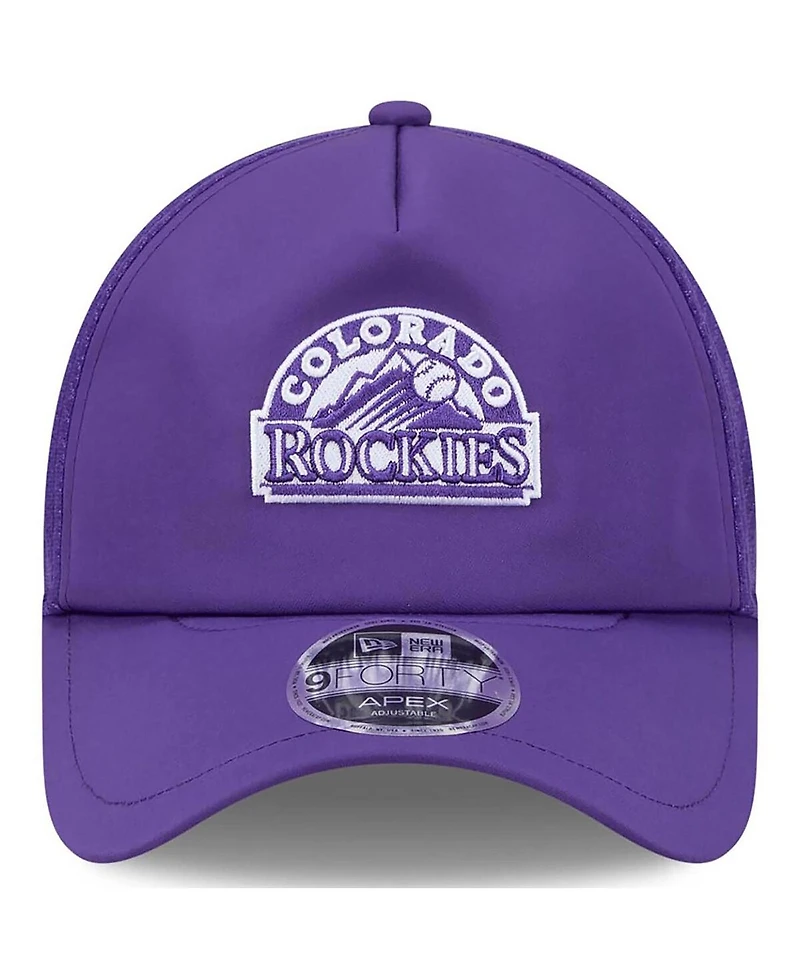 New Era Men's Purple Colorado Rockies 2026 Batting Practice Alternate Apex 9FORTY Adjustable Hat