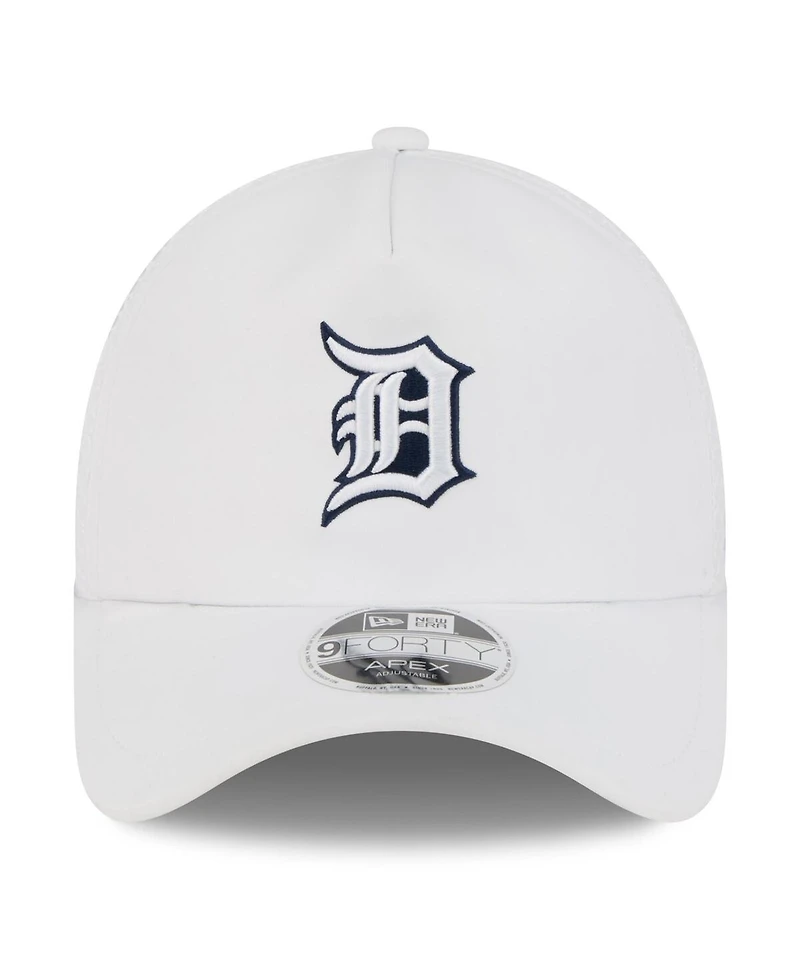 New Era Men's White Detroit Tigers 2026 Batting Practice Apex 9FORTY Adjustable Trucker Hat