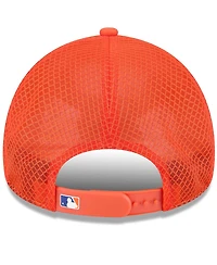 New Era Men's Orange New York Mets 2026 Batting Practice Apex 9FORTY Adjustable Trucker Hat