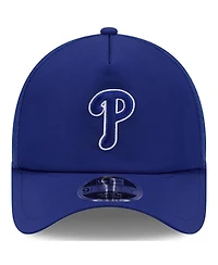 New Era Men's Royal Philadelphia Phillies 2026 Batting Practice Apex 9FORTY Adjustable Trucker Hat