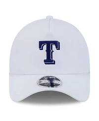 New Era Men's White Texas Rangers 2026 Batting Practice Apex 9FORTY Adjustable Trucker Hat