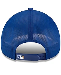 New Era Men's Royal Kansas City Royals 2026 Batting Practice Apex 9FORTY Adjustable Trucker Hat