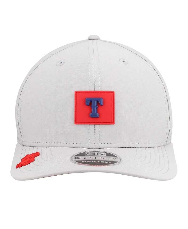 New Era Men's Gray Texas Rangers 2026 Clubhouse 9SEVENTY Adjustable Hat