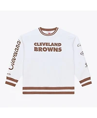 Mitchell & Ness Men's White Cleveland Browns Arctic Fleece Sweatshirt