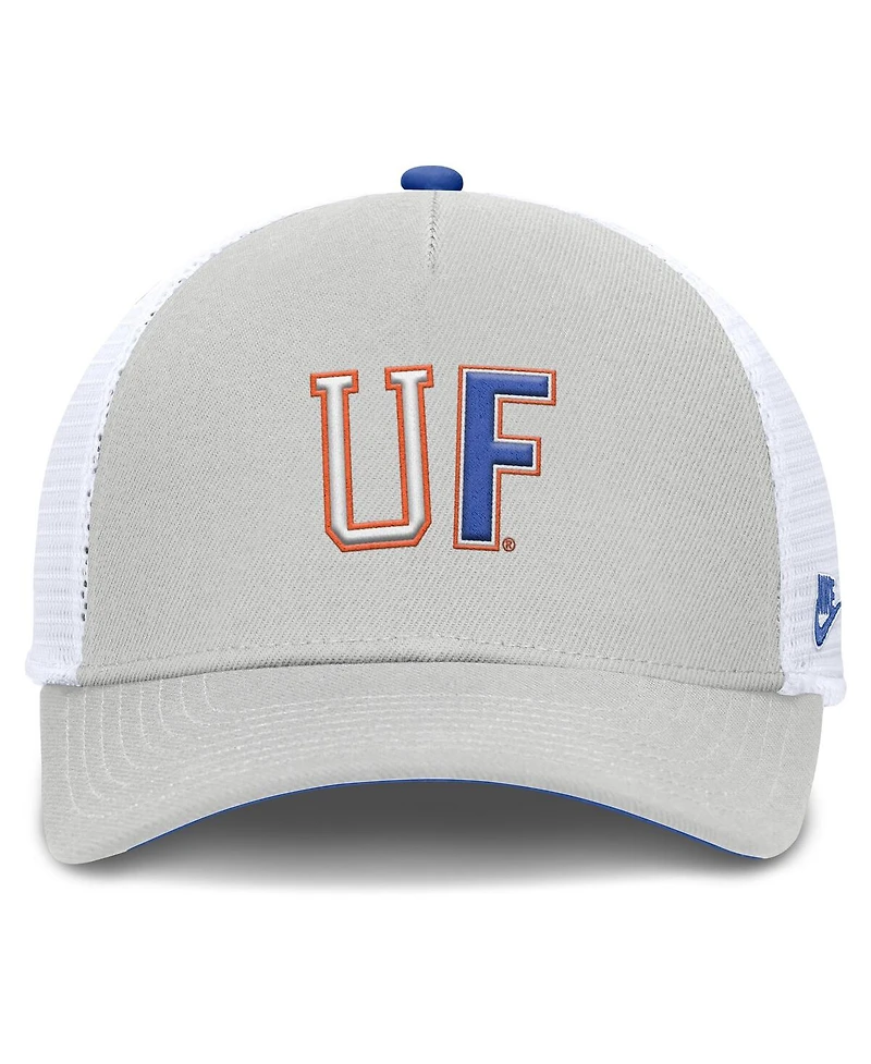 Nike Men's and Women's Gray Florida Gators 2026 Basketball Refresh 5-Panel Rise Trucker Hat
