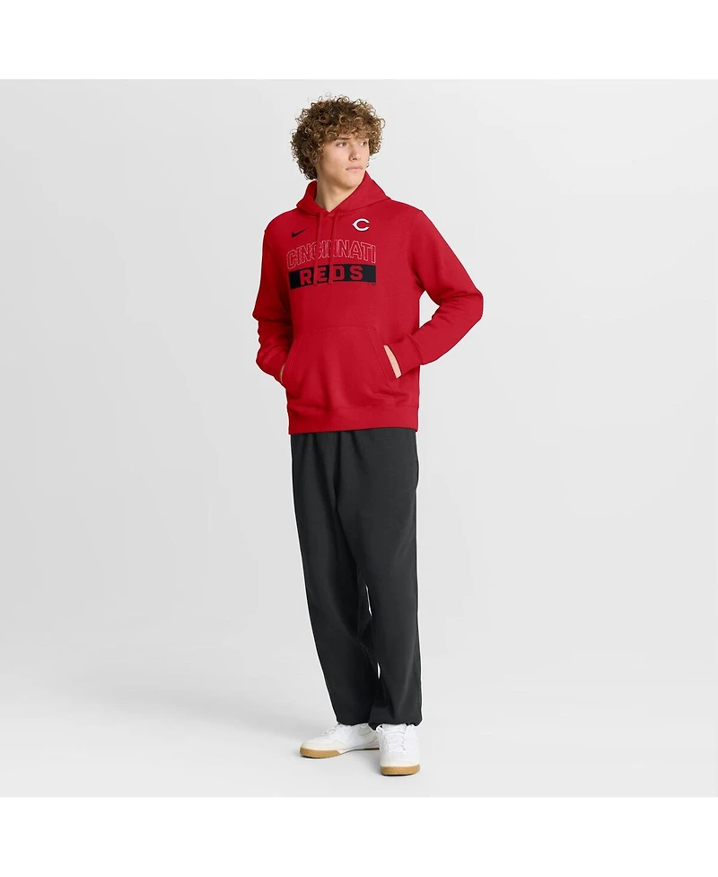 Nike Men's Red Cincinnati Reds Primetime Club Hoodie