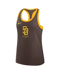 Nike Women's Brown San Diego Padres Tri-Blend Dri-fit Racerback Tank Top