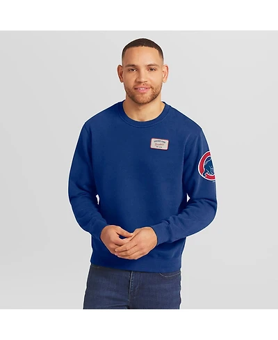 Darius Rucker Collection by Fanatics Men's Royal Chicago Cubs Washed Crew Neck Pullover Sweatshirt